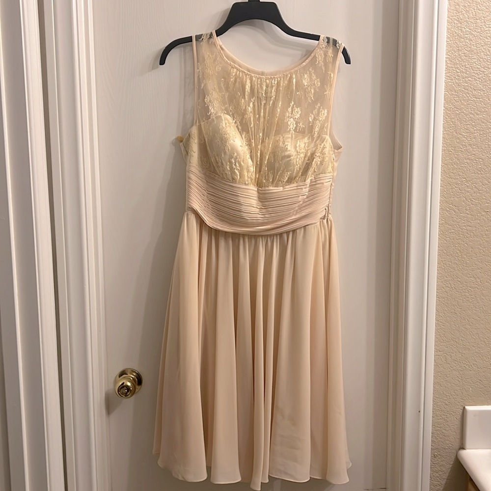 Pink/Champagne Colored Dress size 12